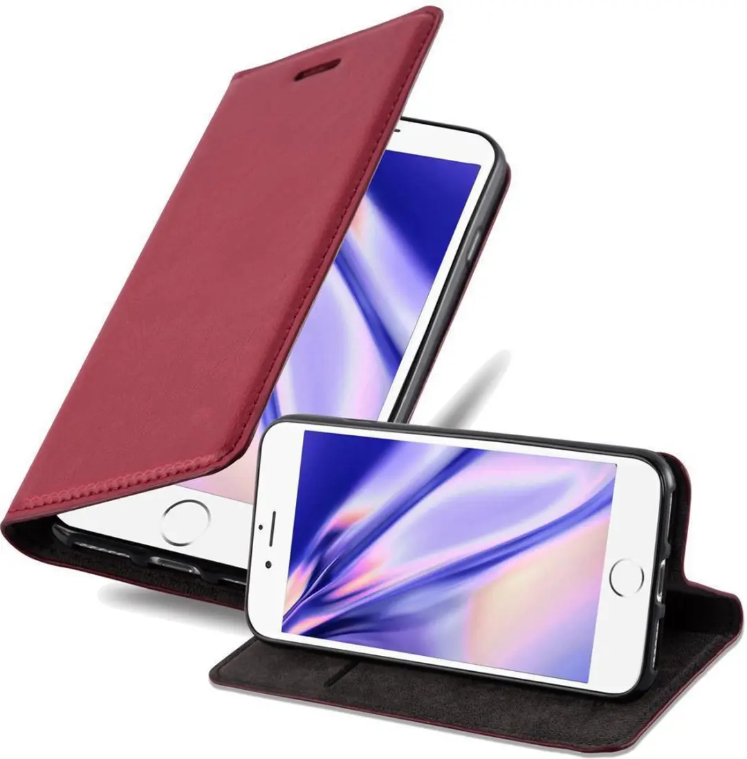 Cadorabo Hoesje geschikt voor Apple iPhone 7 / 7S / 8 / SE 2020 in APPEL ROOD