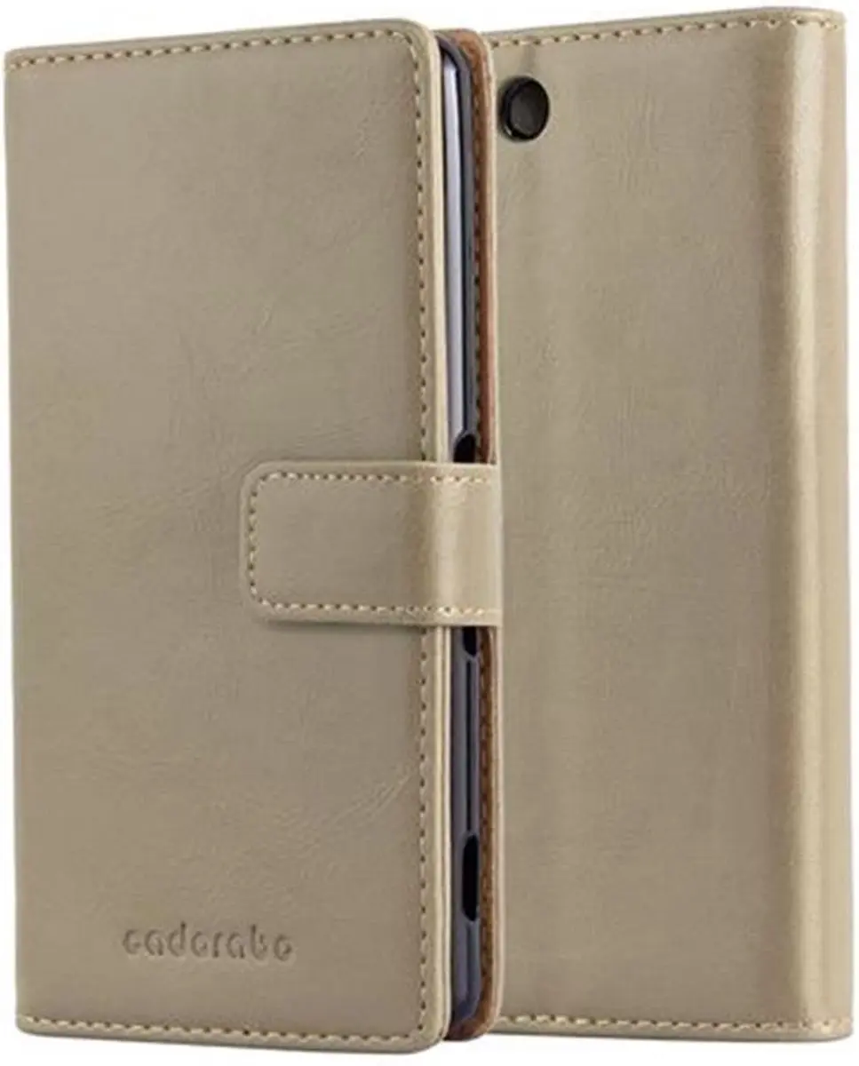 Cadorabo Hoesje geschikt voor Sony Xperia M5 in CAPPUCCINO BRUIN