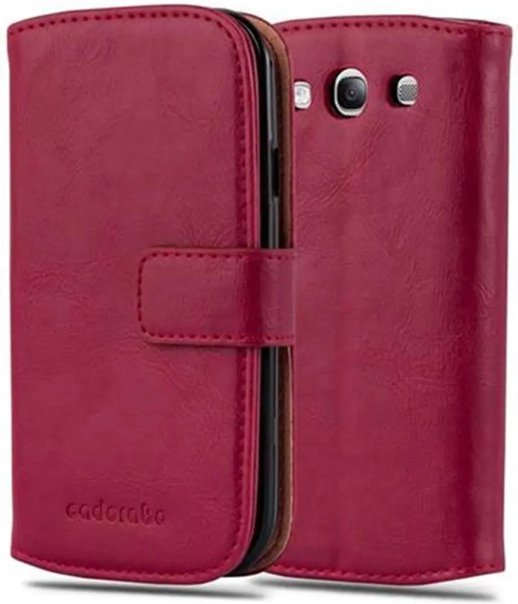 Cadorabo Hoesje geschikt voor Samsung Galaxy S3 / S3 NEO in WIJN ROOD