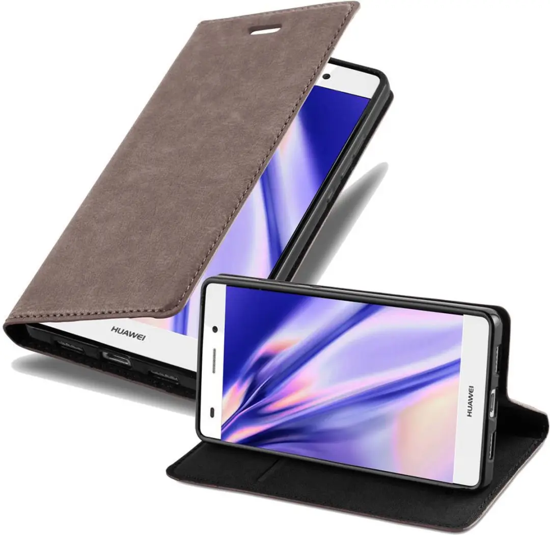 Cadorabo Hoesje geschikt voor Huawei P8 LITE 2017 / P9 LITE 2017 in KOFFIE BRUIN