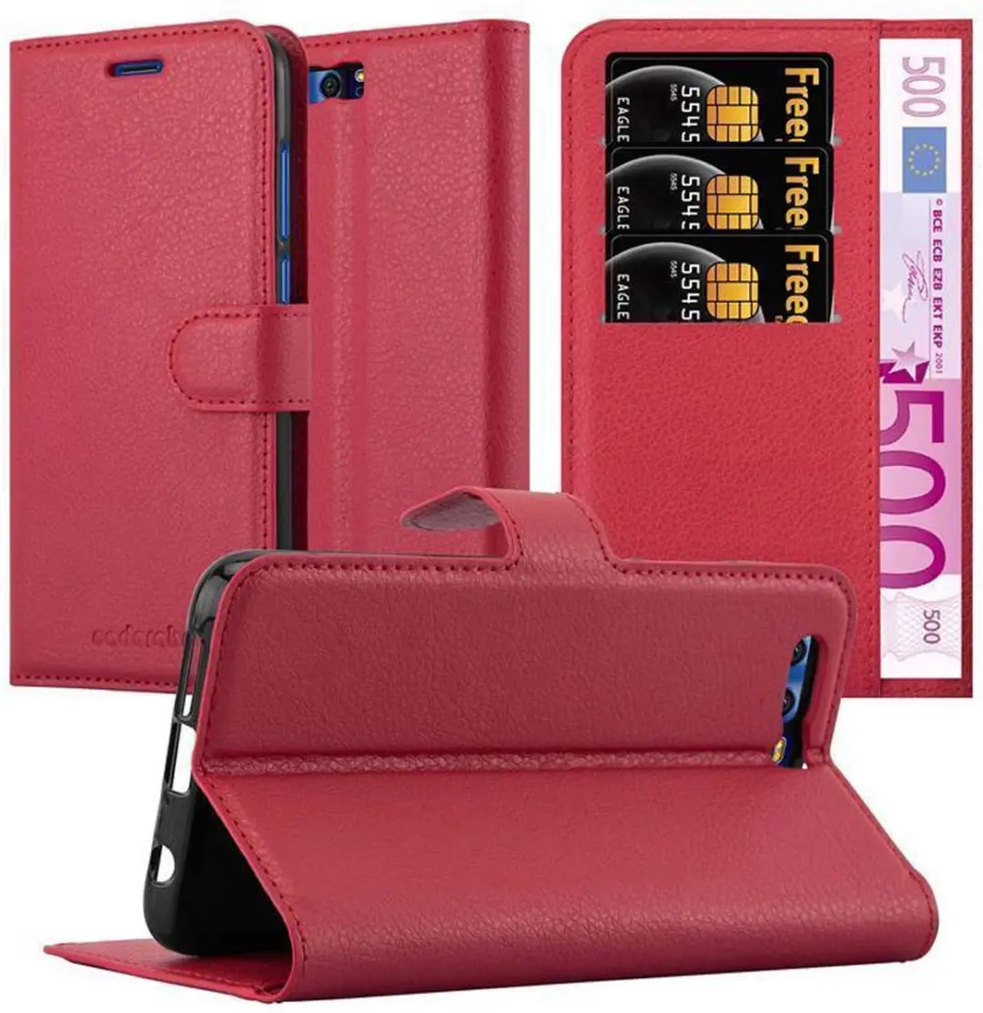 Cadorabo Hoesje geschikt voor Honor 9 in KARMIJN ROOD