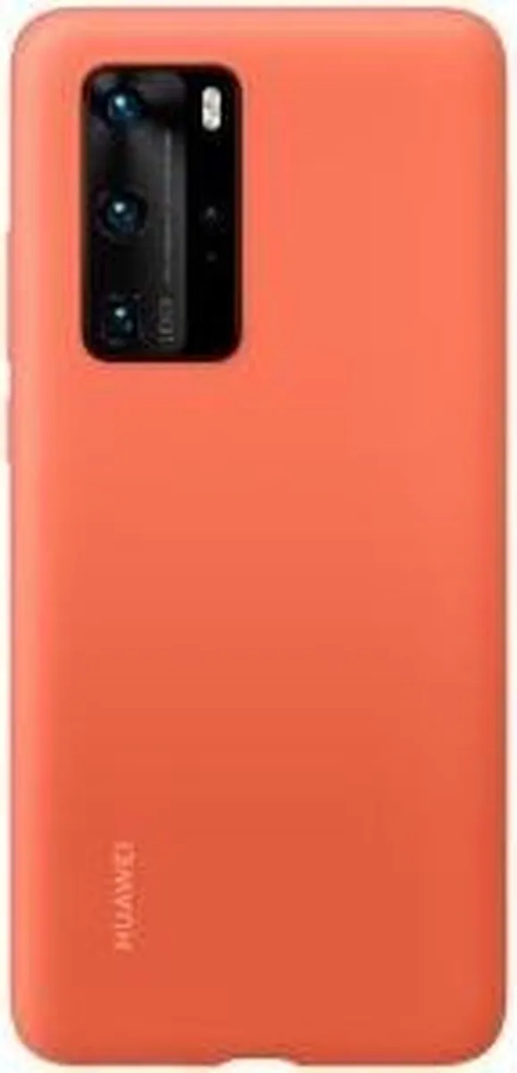 Huawei P40 Silicon Hoesje - Oranje - 51993725