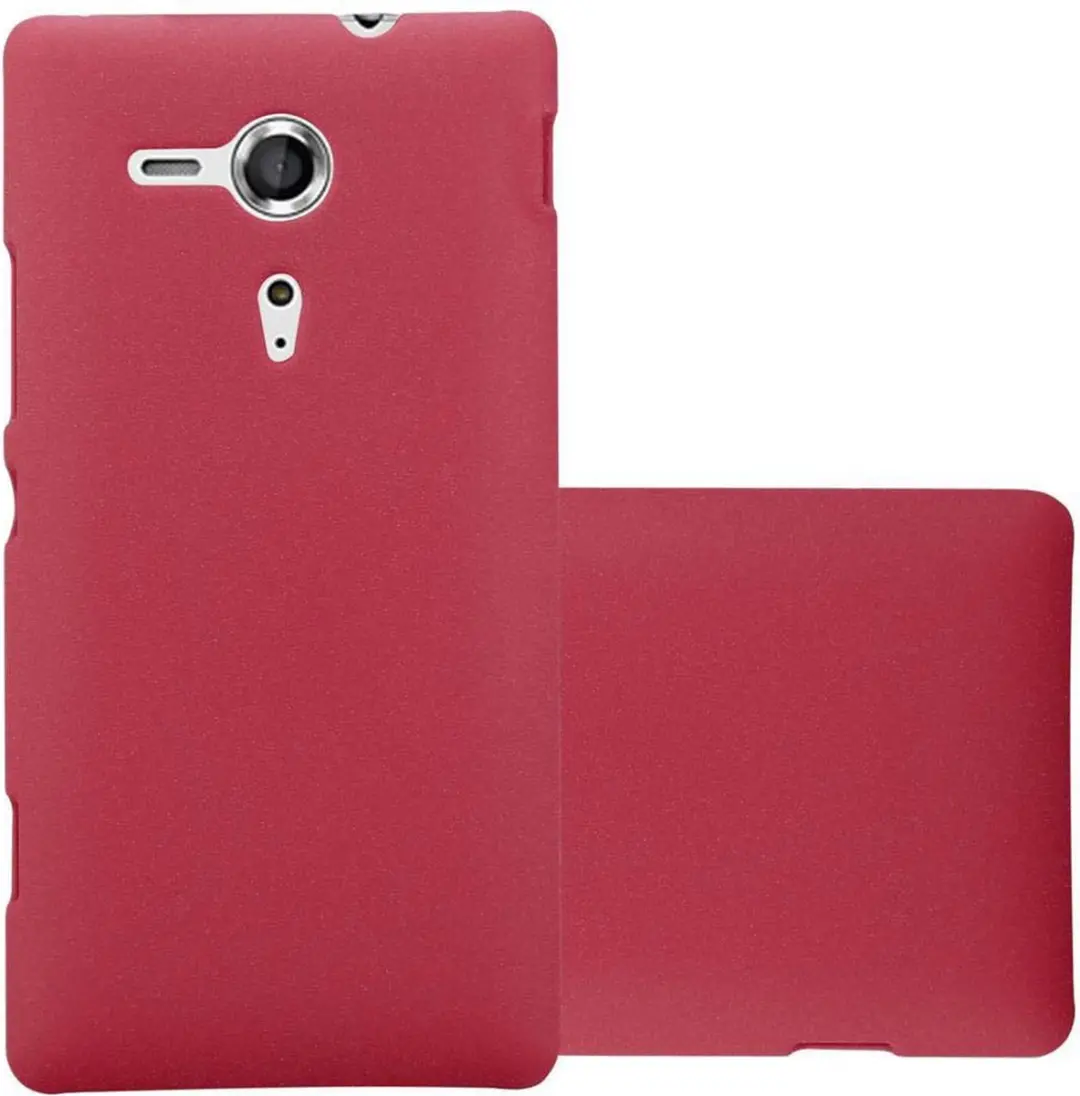 Cadorabo Hoesje geschikt voor Sony Xperia SP in FROSTY ROOD