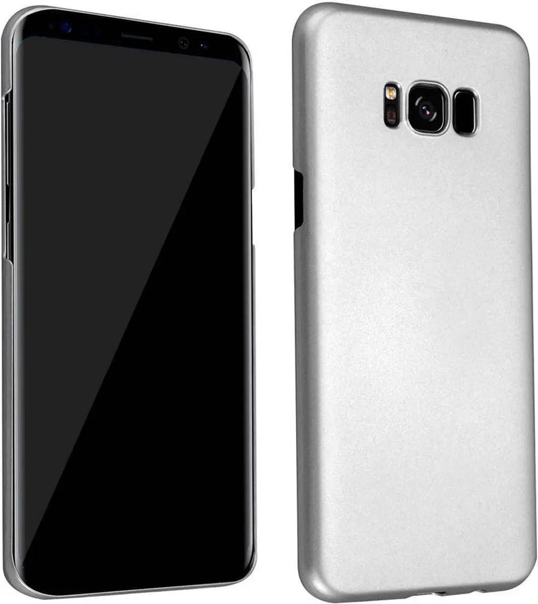 Cadorabo Hoesje geschikt voor Samsung Galaxy S8 PLUS in METAAL ZILVER