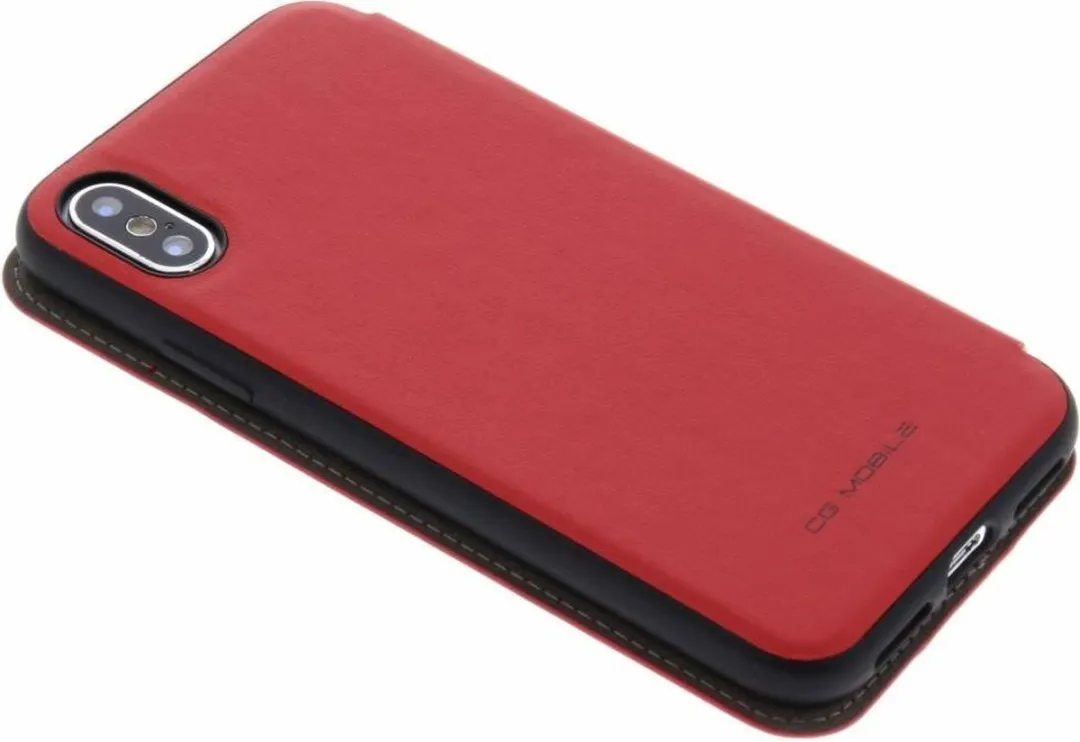 Ferrari Book Cover iPhone X/Xs - Rood - 3 Pasjes - IPX41008001