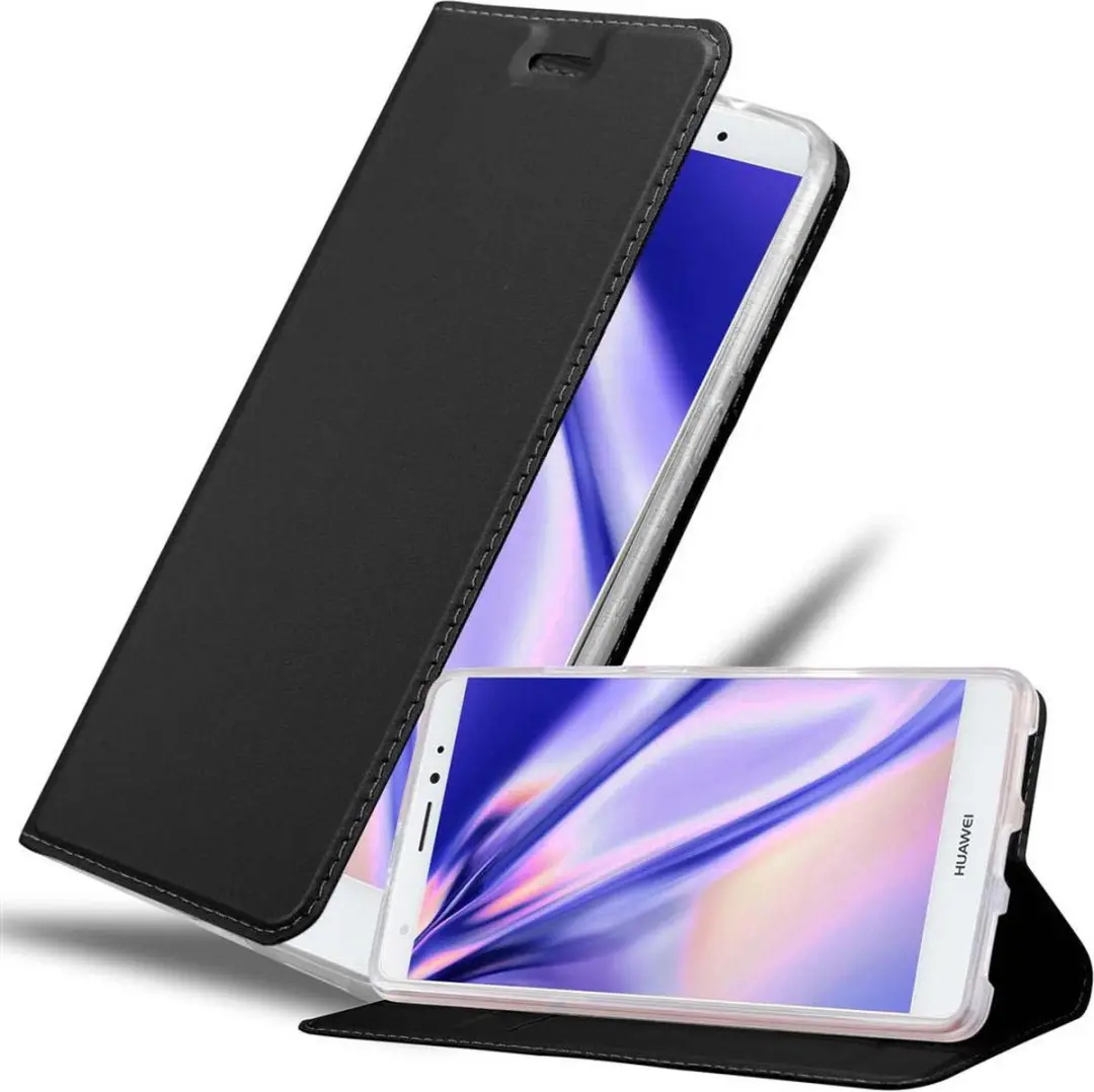 Cadorabo Hoesje geschikt voor Huawei MATE S in CLASSY ZWART