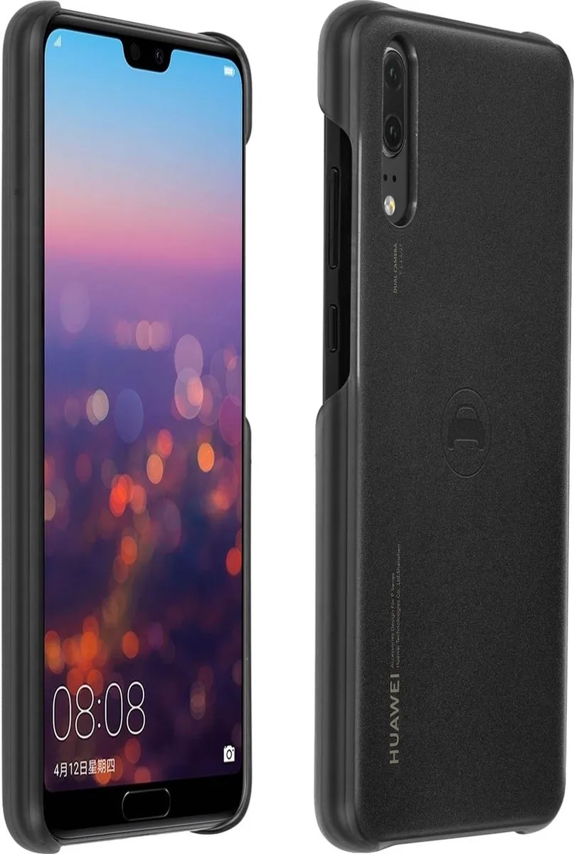 Huawei P20 Car Case Hoesje - Zwart