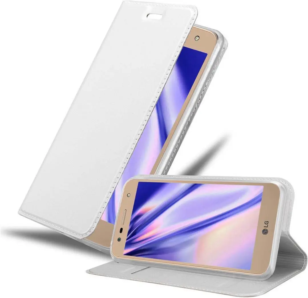 Cadorabo Hoesje geschikt voor LG X POWER 2 in CLASSY ZILVER