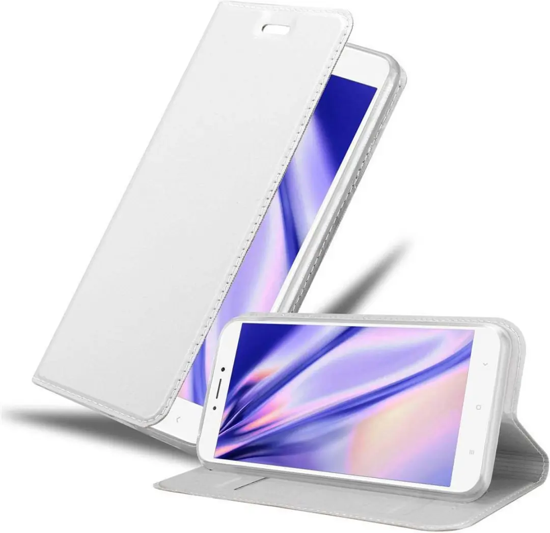 Cadorabo Hoesje geschikt voor Xiaomi Mi MAX 2 in CLASSY ZILVER