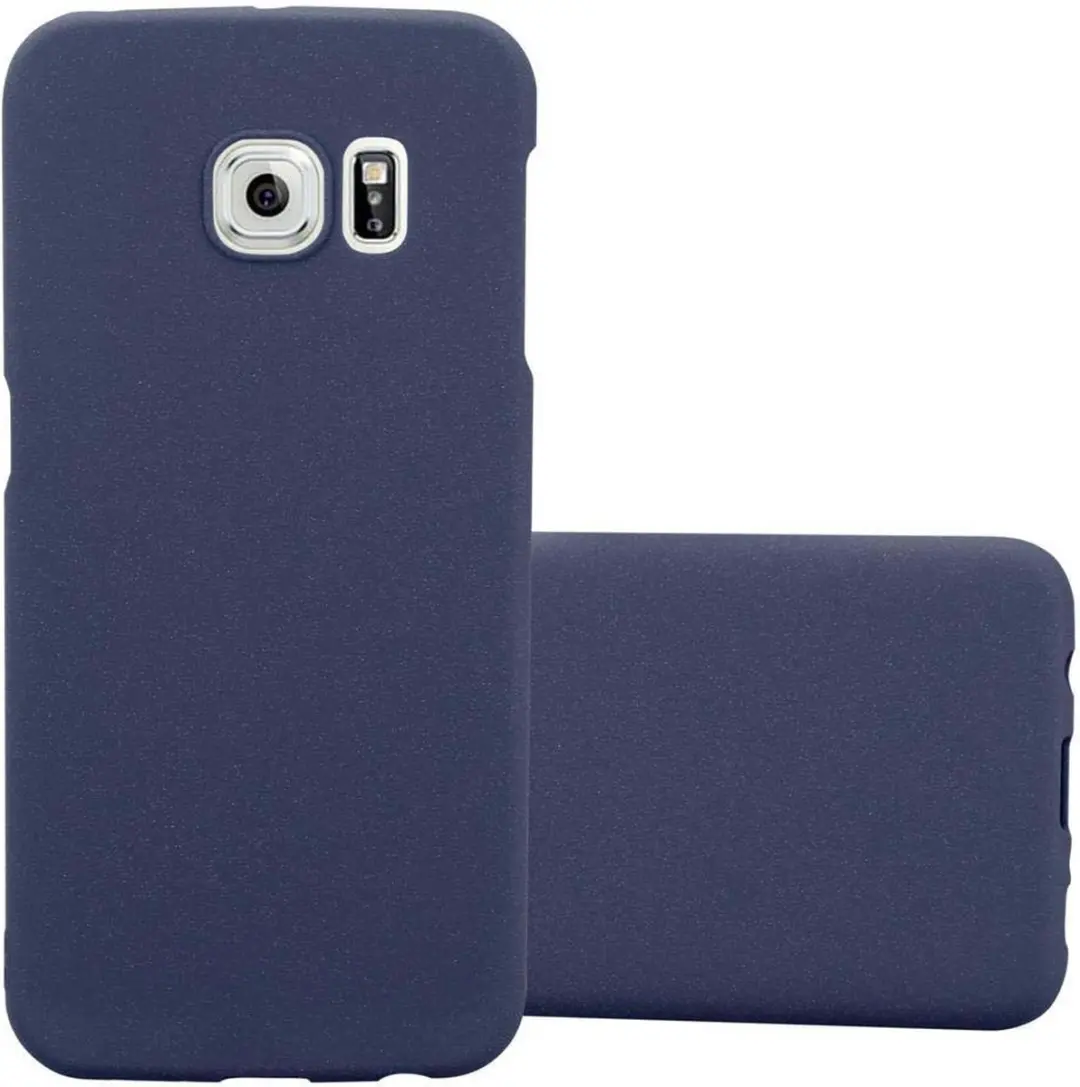 Cadorabo Hoesje geschikt voor Samsung Galaxy S6 EDGE in FROSTY BLAUW
