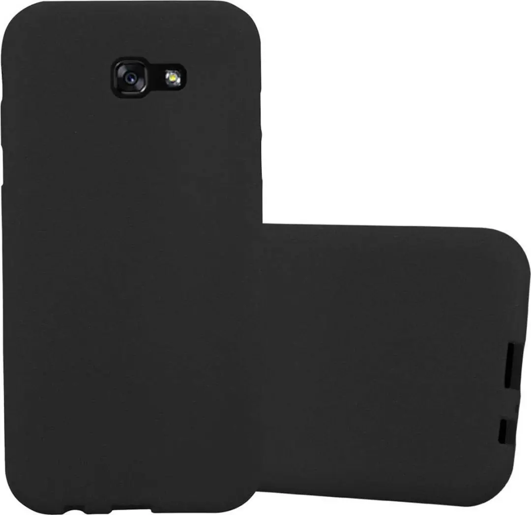 Cadorabo Hoesje geschikt voor Samsung Galaxy A7 2017 in FROST ZWART