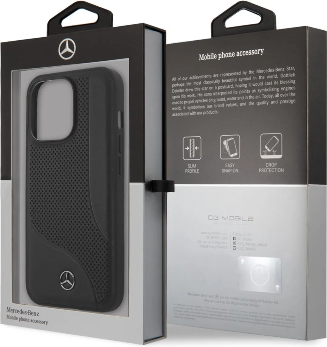 Mercedes-Benz iPhone 13 Pro Max Hoesje - Effen Zwart