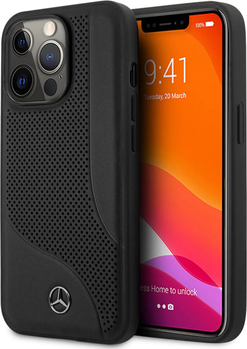 Mercedes-Benz iPhone 13 Pro Max Hoesje - Effen Zwart