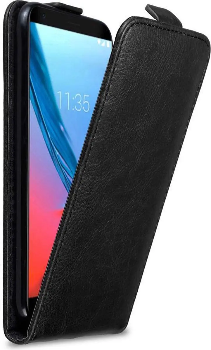 Cadorabo Hoesje geschikt voor ZTE Blade V9 in ZWARTE NACHT