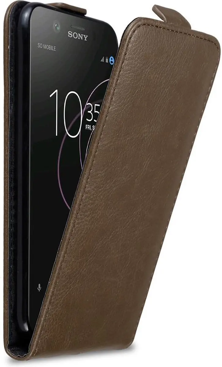 Cadorabo Hoesje geschikt voor Sony Xperia XZ1 in KOFFIE BRUIN