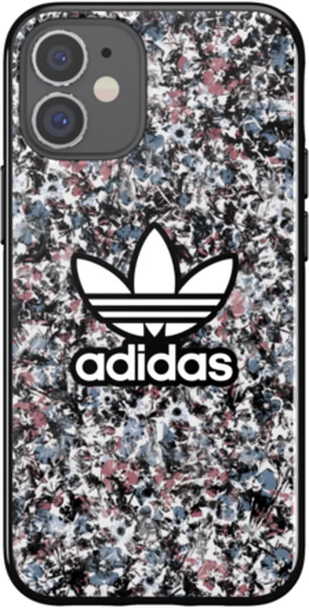 adidas Snap Case Belista Flower TPU Hoesje iPhone 12 Mini - Zwart