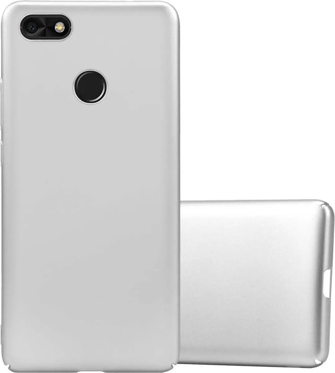 Cadorabo Hoesje geschikt voor Huawei Y6 PRO 2017 in METAAL ZILVER