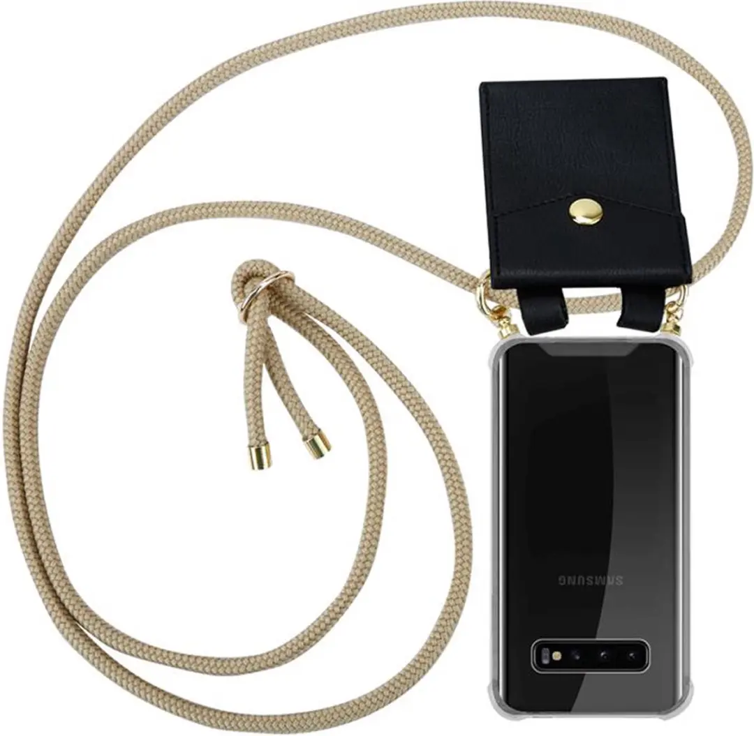 Cadorabo Hoesje geschikt voor Samsung Galaxy S10 4G in GLANZEND BRUIN