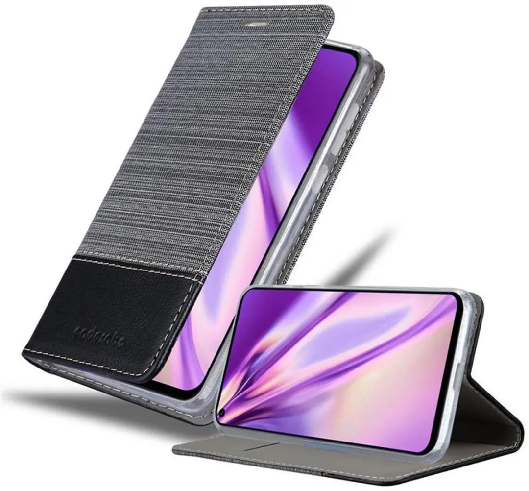 Cadorabo Hoesje geschikt voor Huawei NOVA 5 / 5 PRO in GRIJS ZWART