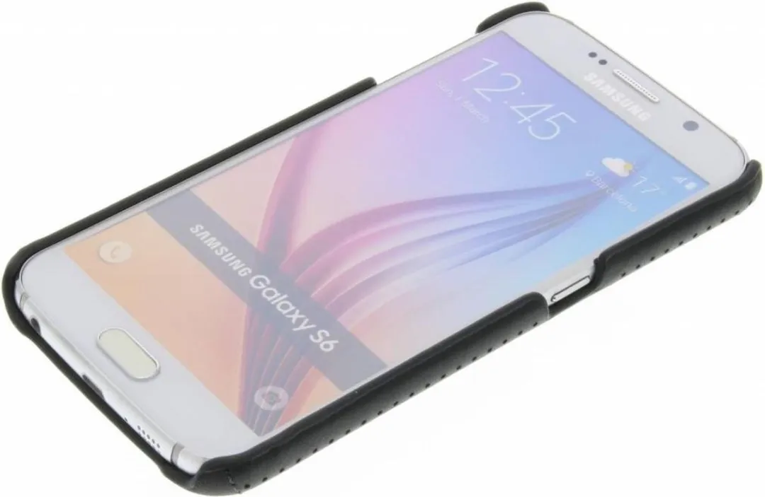 Mercedes-Benz Pure Line Perforated Leather Back Case - MEHCS6PEBK - Zwart - afbeelding 5 van 6