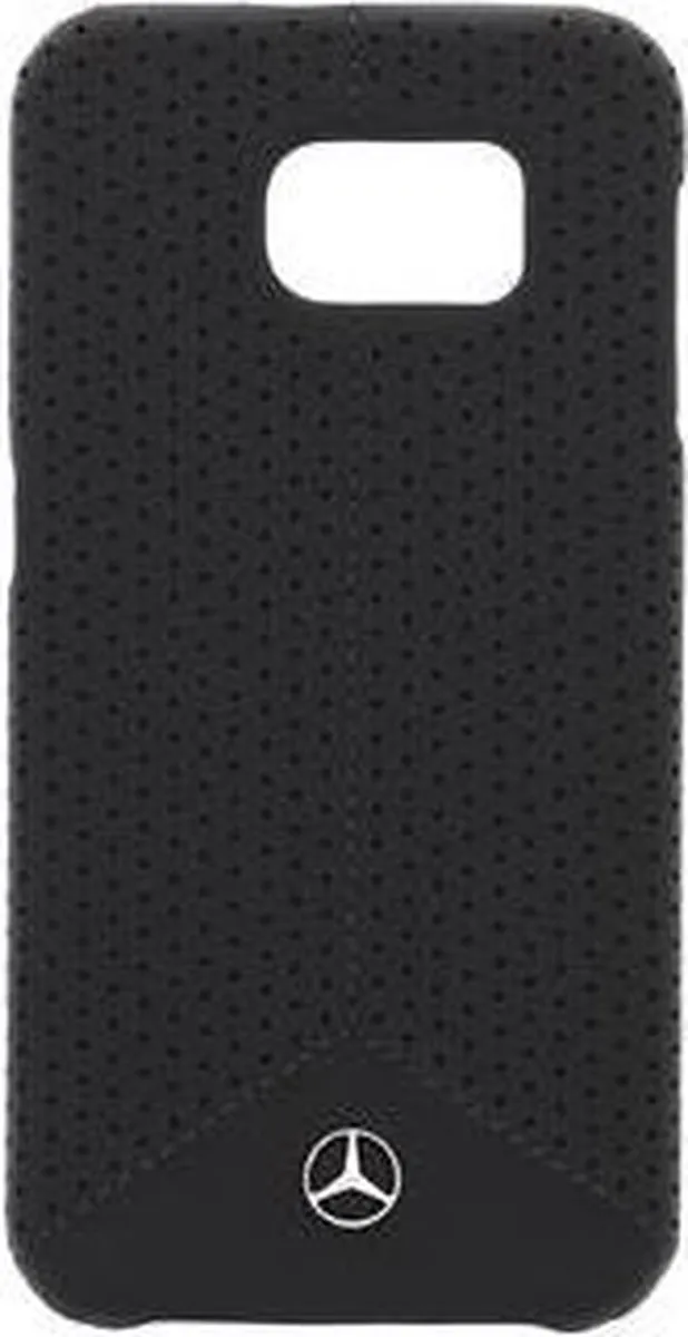 Mercedes-Benz Pure Line Perforated Leather Back Case - MEHCS6PEBK - Zwart - afbeelding 2 van 6