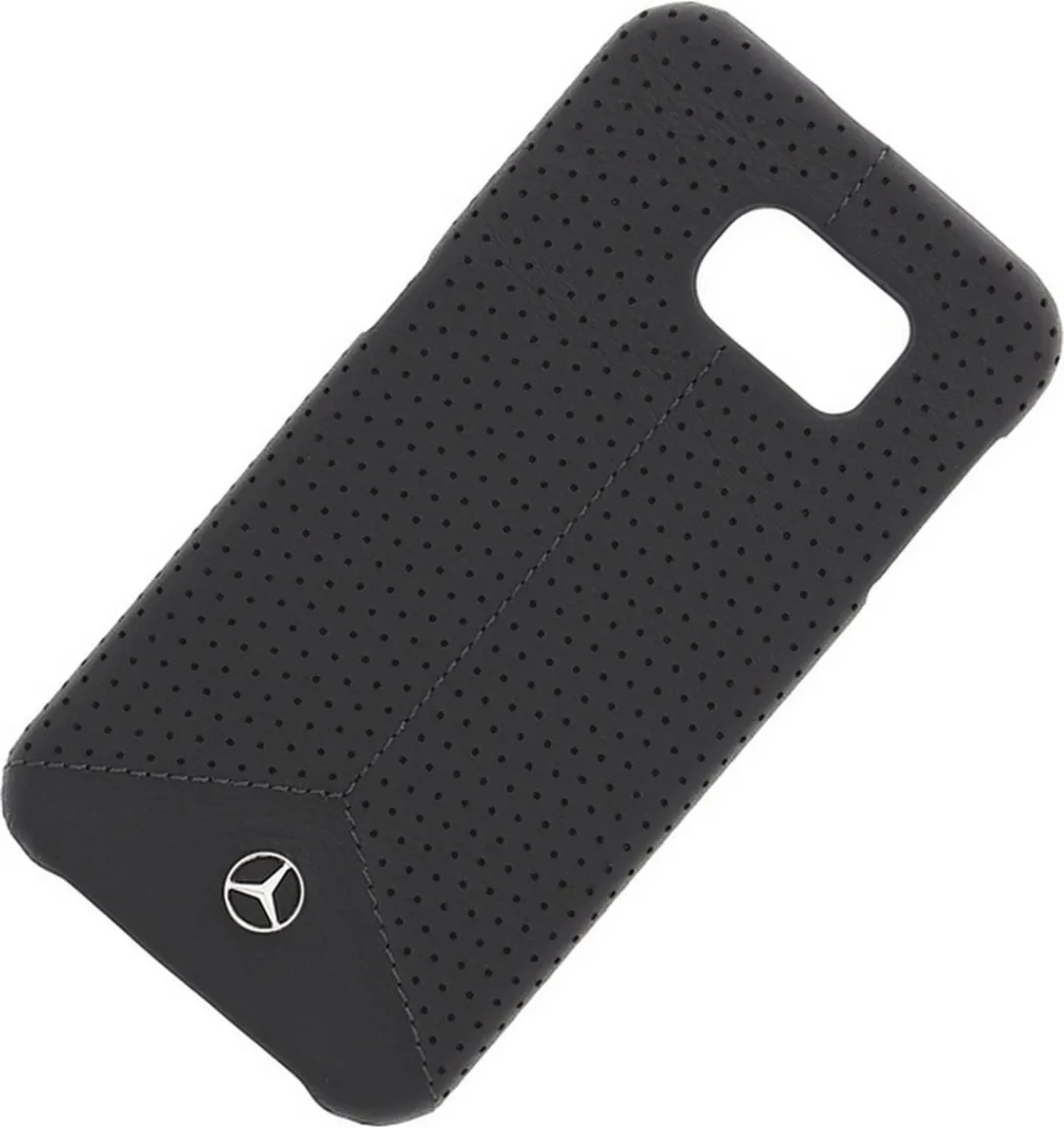 Mercedes-Benz Pure Line Perforated Leather Back Case - MEHCS6PEBK - Zwart - afbeelding 3 van 6