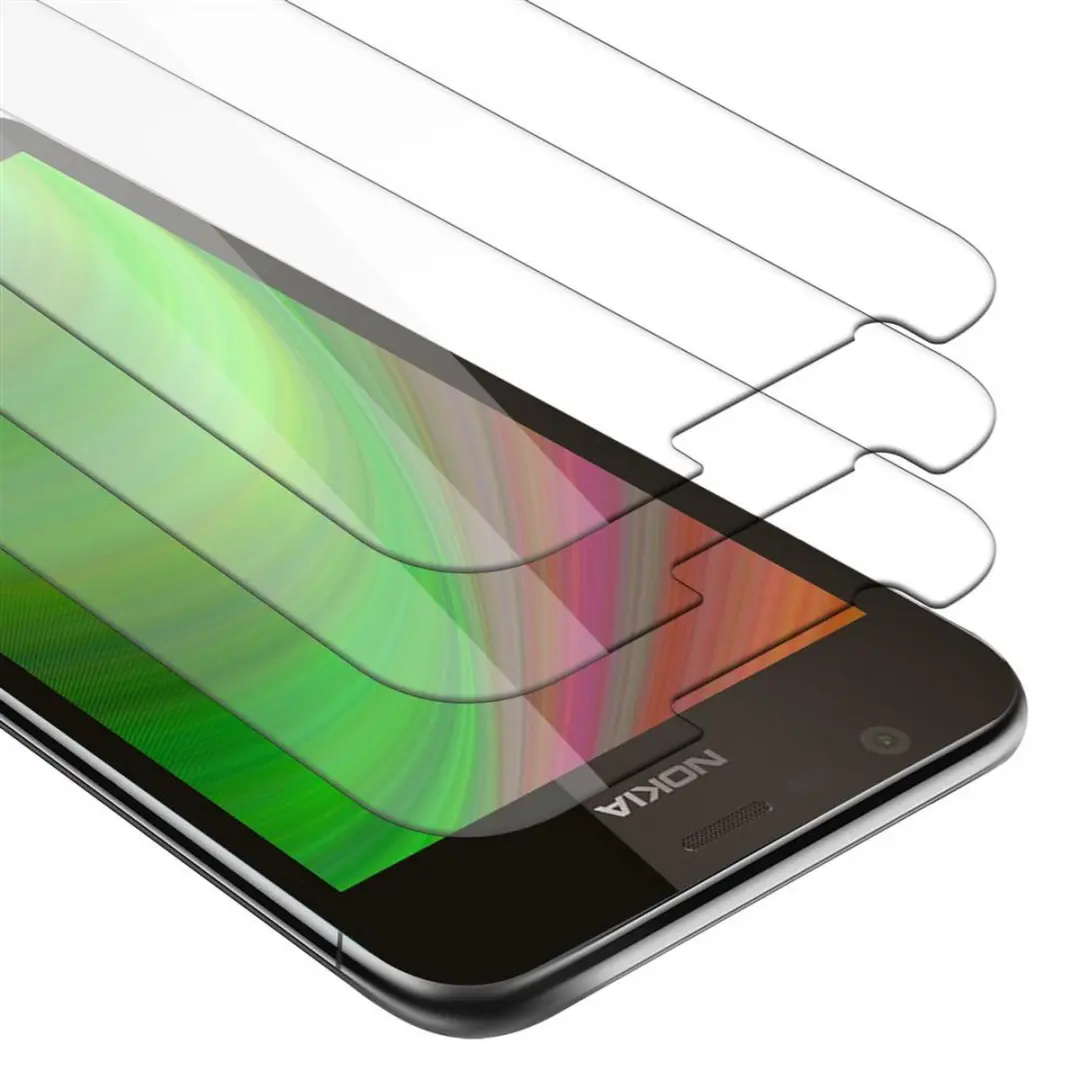 Cadorabo 3x Screenprotector geschikt voor Nokia 1 2018