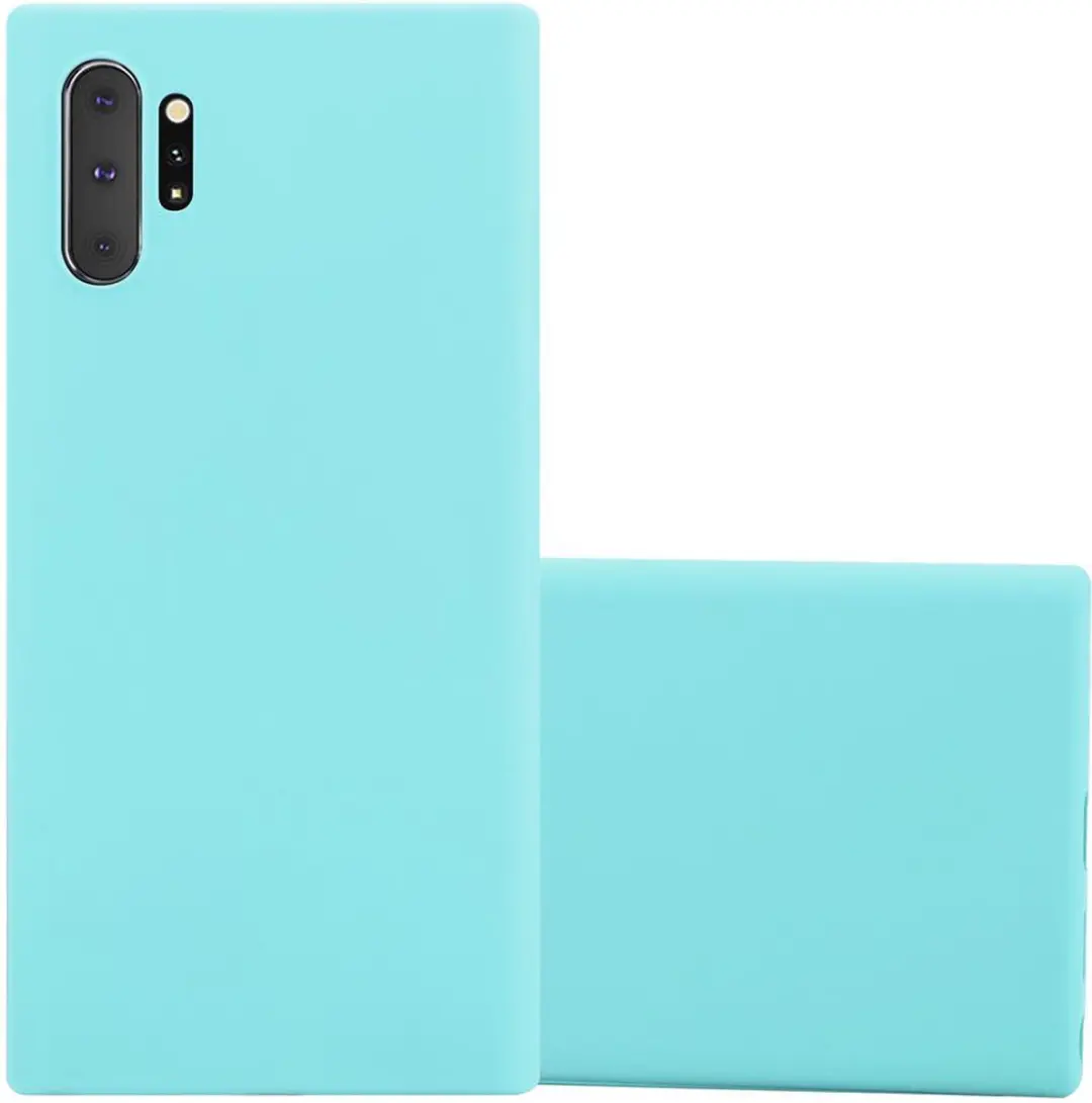 Cadorabo Hoesje geschikt voor Samsung Galaxy NOTE 10 PLUS in CANDY BLAUW