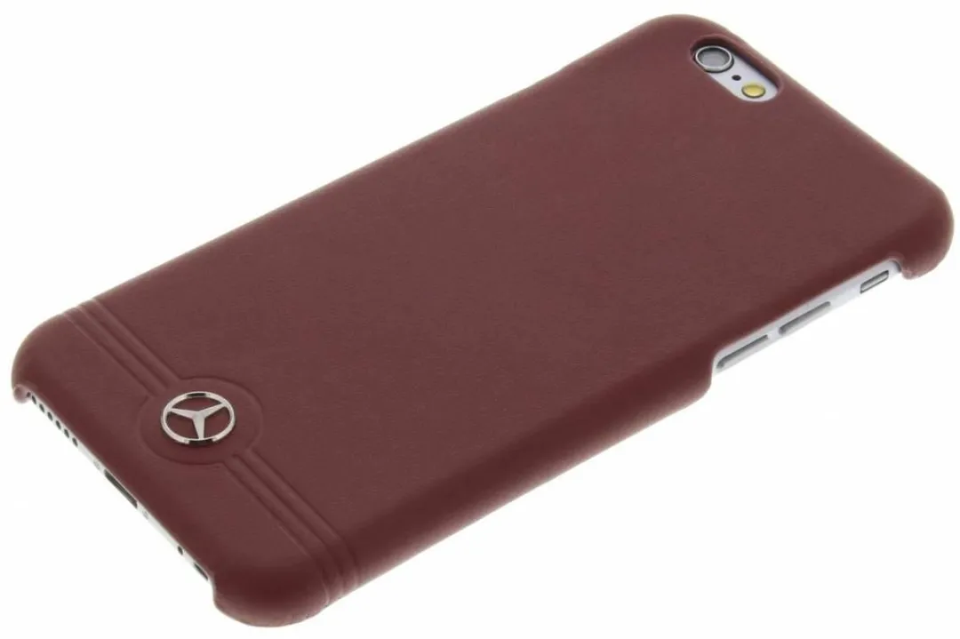 Mercedes-Benz iPhone 6/6s Hoesje - Rood Leer - afbeelding 2 van 5