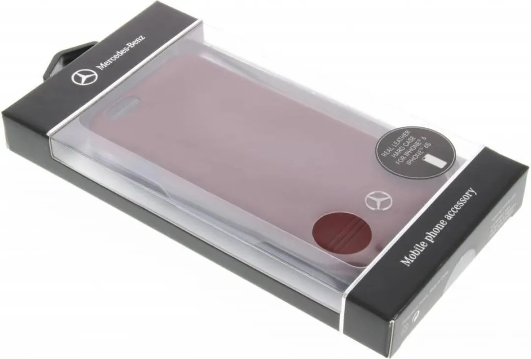 Mercedes-Benz iPhone 6/6s Hoesje - Rood Leer - afbeelding 5 van 5