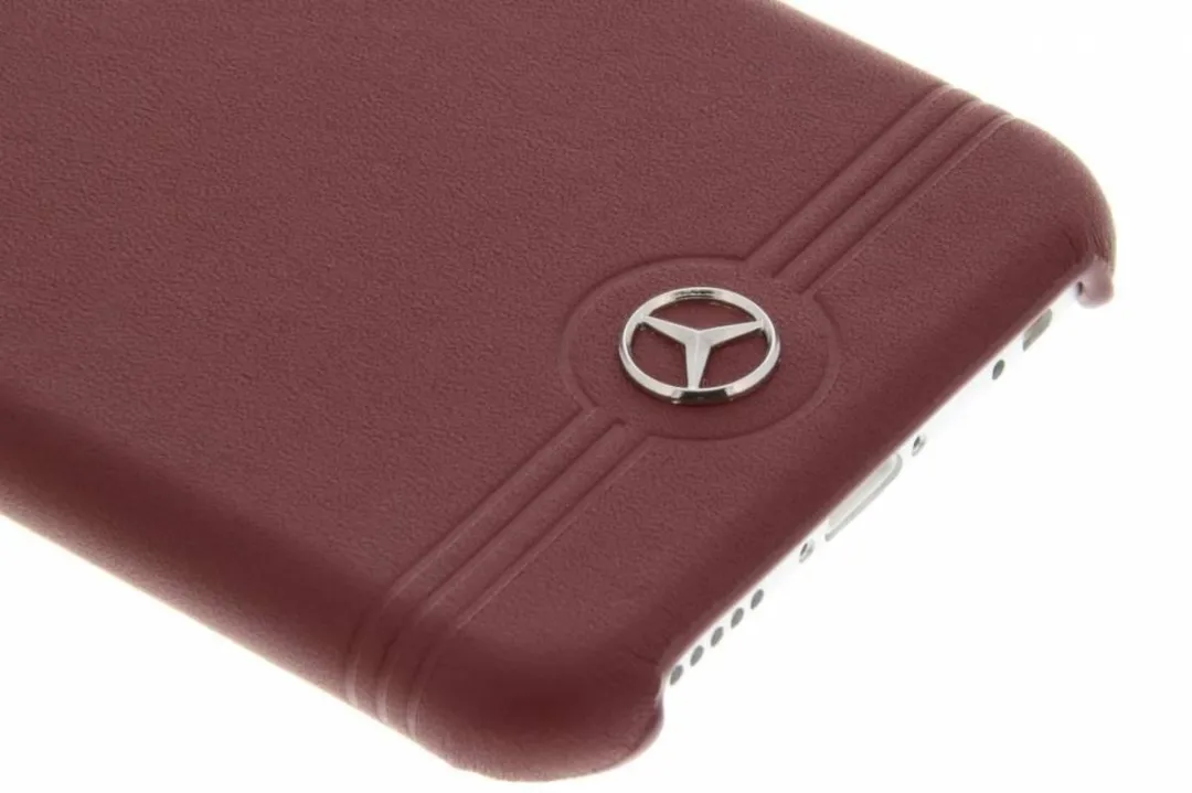 Mercedes-Benz iPhone 6/6s Hoesje - Rood Leer - afbeelding 4 van 5