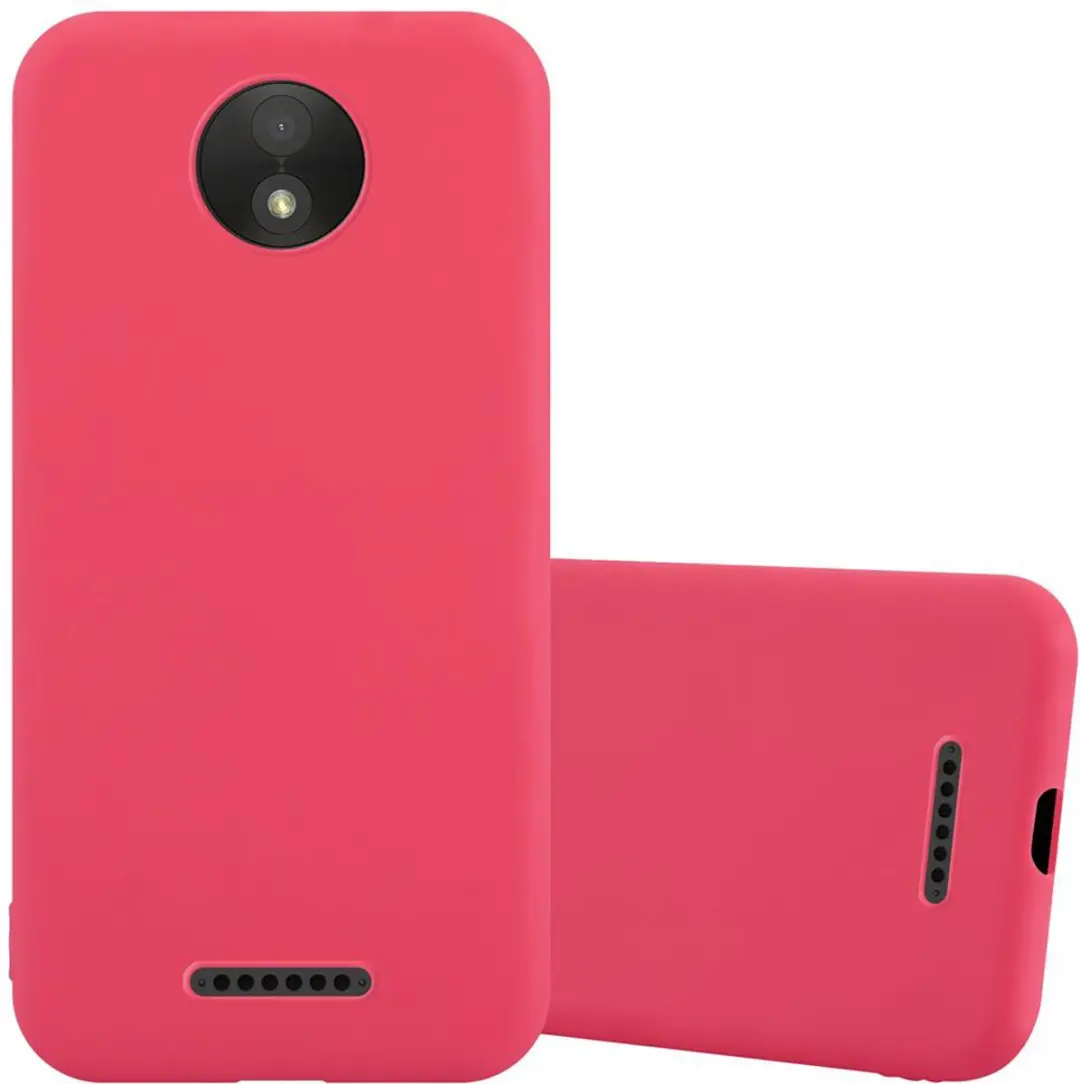 Cadorabo Hoesje geschikt voor Motorola MOTO C in CANDY ROOD