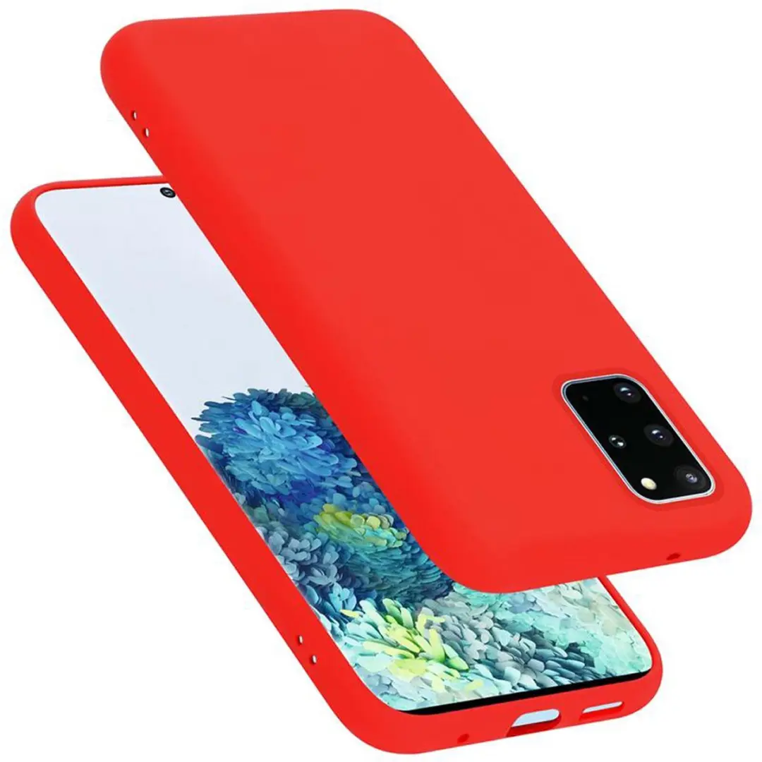 Cadorabo Hoesje geschikt voor Samsung Galaxy S20 PLUS in LIQUID ROOD