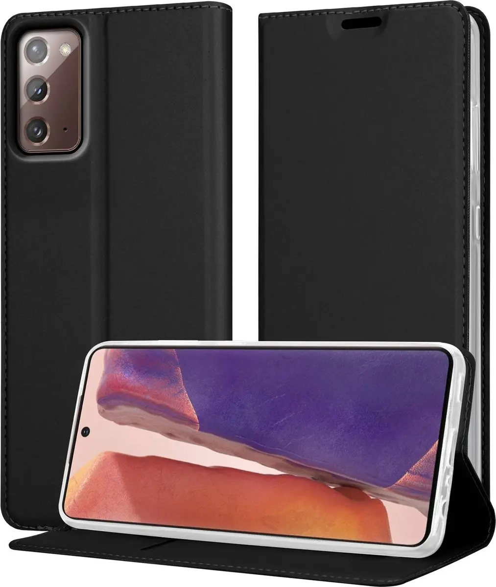 Cadorabo Hoesje geschikt voor Samsung Galaxy NOTE 20 in CLASSY ZWART