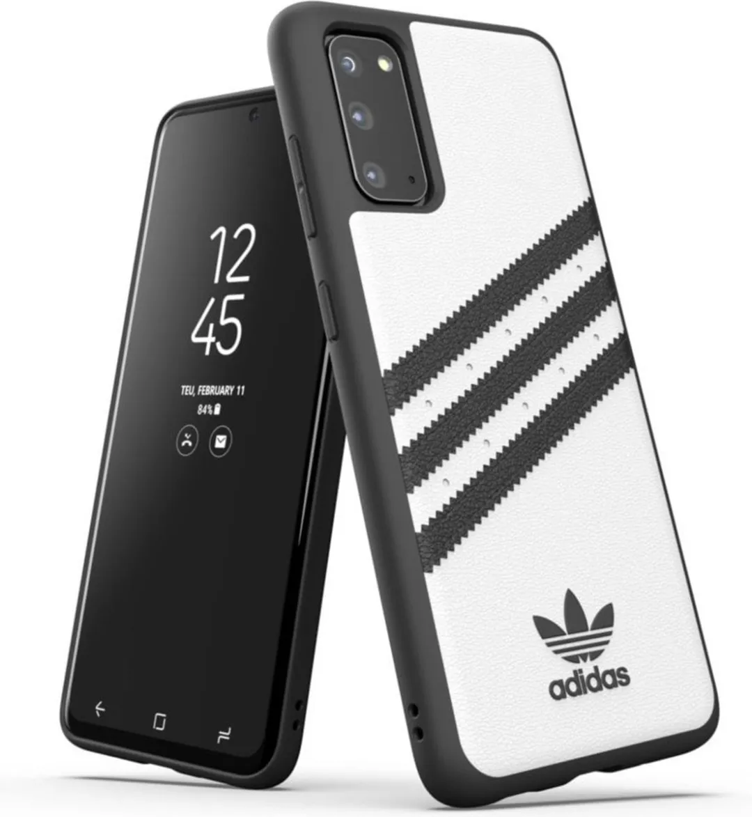 Adidas OR Moulded PU Hoesje Samsung Galaxy S20 - Zwart/Wit