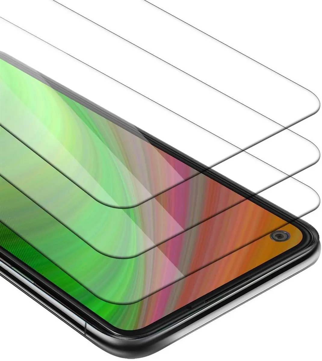 Cadorabo 3x Screenprotector geschikt voor Motorola ONE ACTION