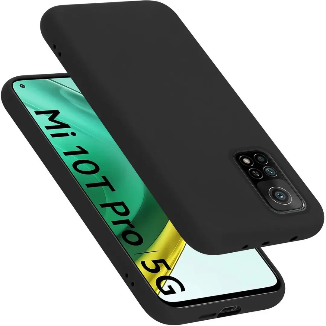 Cadorabo Hoesje geschikt voor Xiaomi Mi 10T / Mi 10T PRO in LIQUID ZWART