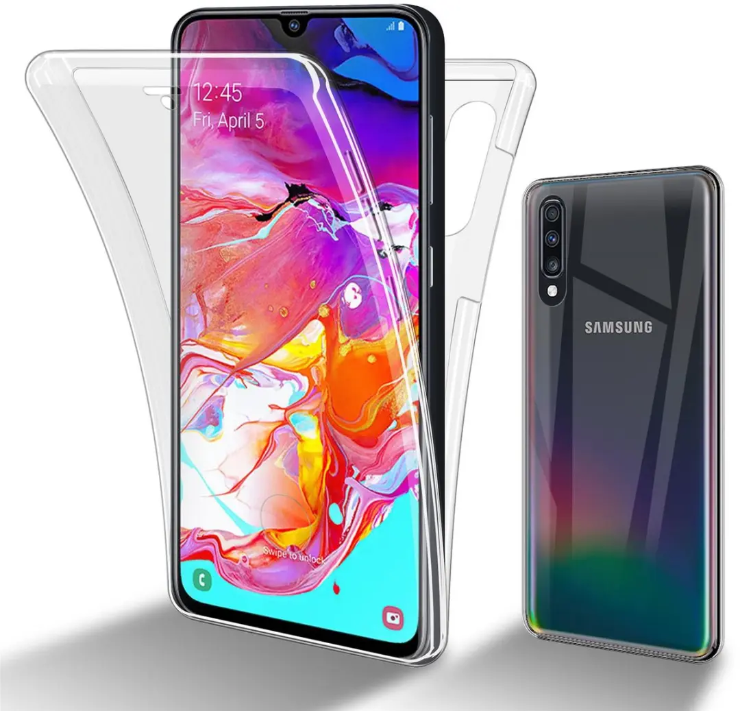 Cadorabo Hoesje geschikt voor Samsung Galaxy A70e in TRANSPARANT