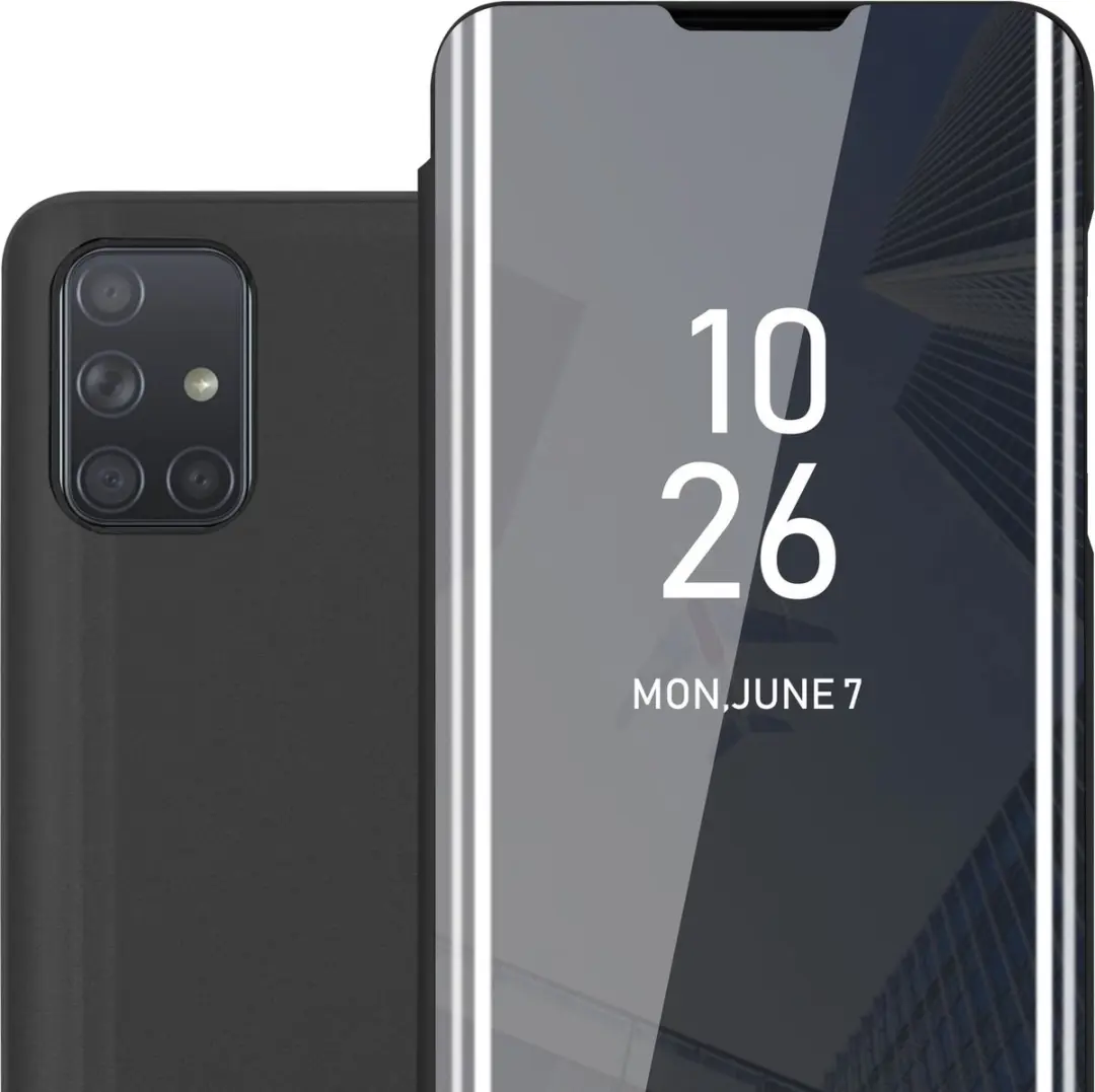 Cadorabo Hoesje geschikt voor Samsung Galaxy A71 4G in TOERMALIJN ZWART