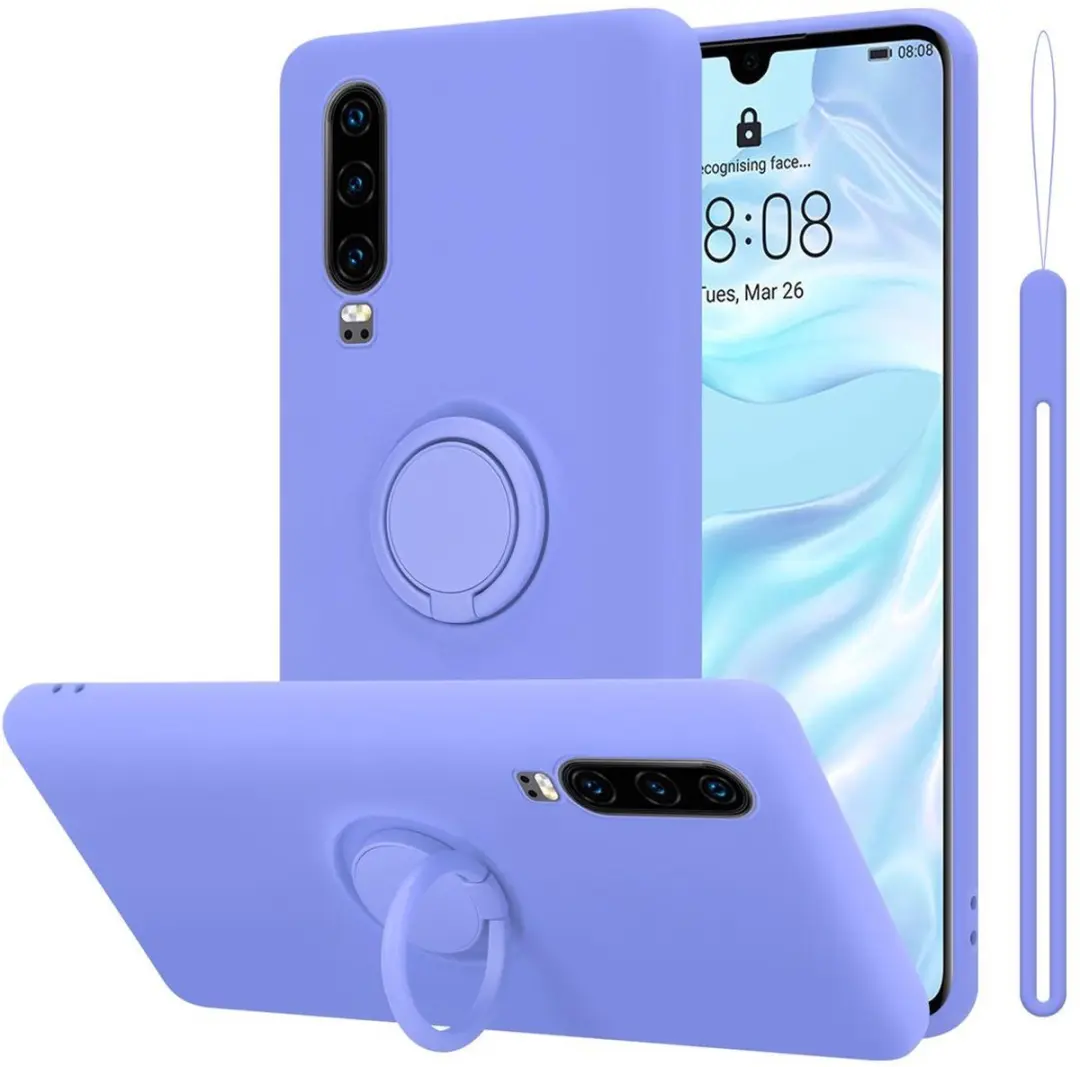 Cadorabo Hoesje geschikt voor Huawei P30 in LIQUID LICHT PAARS