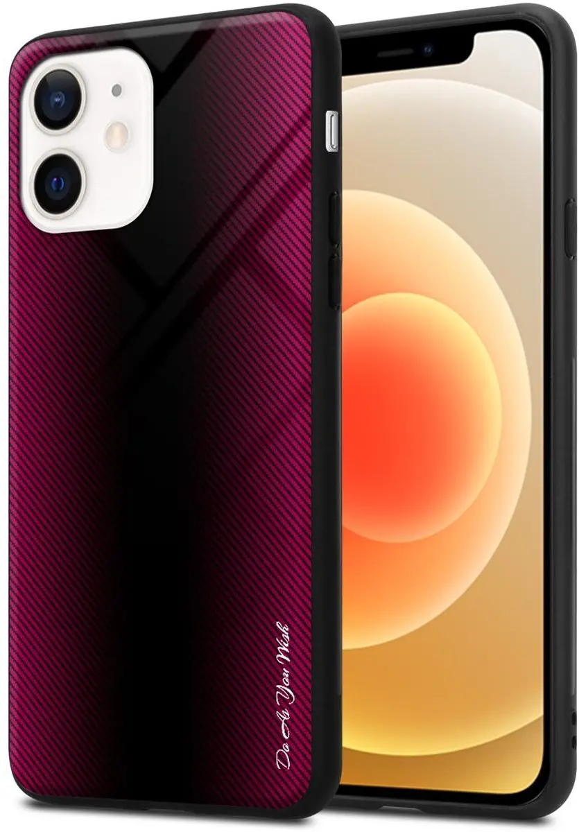 Cadorabo Hoesje geschikt voor Apple iPhone 12 MINI in PAARS ROZE
