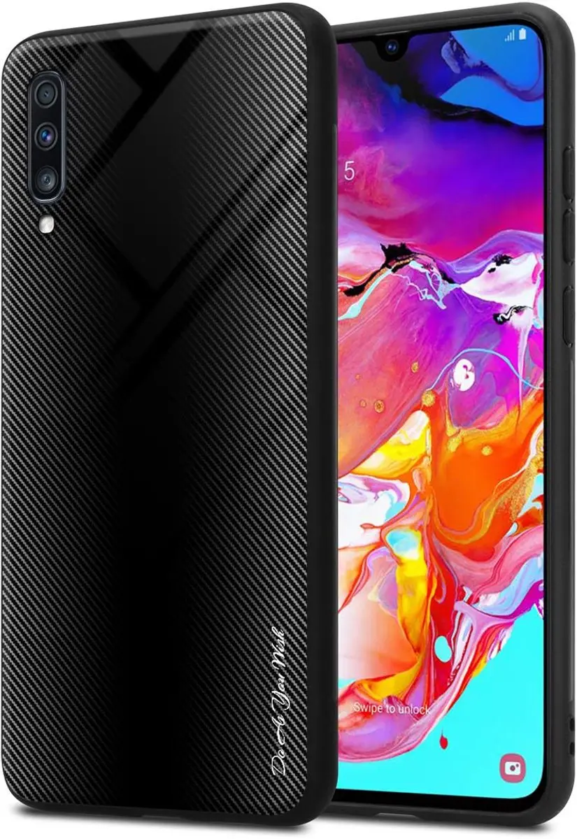 Cadorabo Hoesje geschikt voor Samsung Galaxy A70 / A70s in OPAAL ZWART