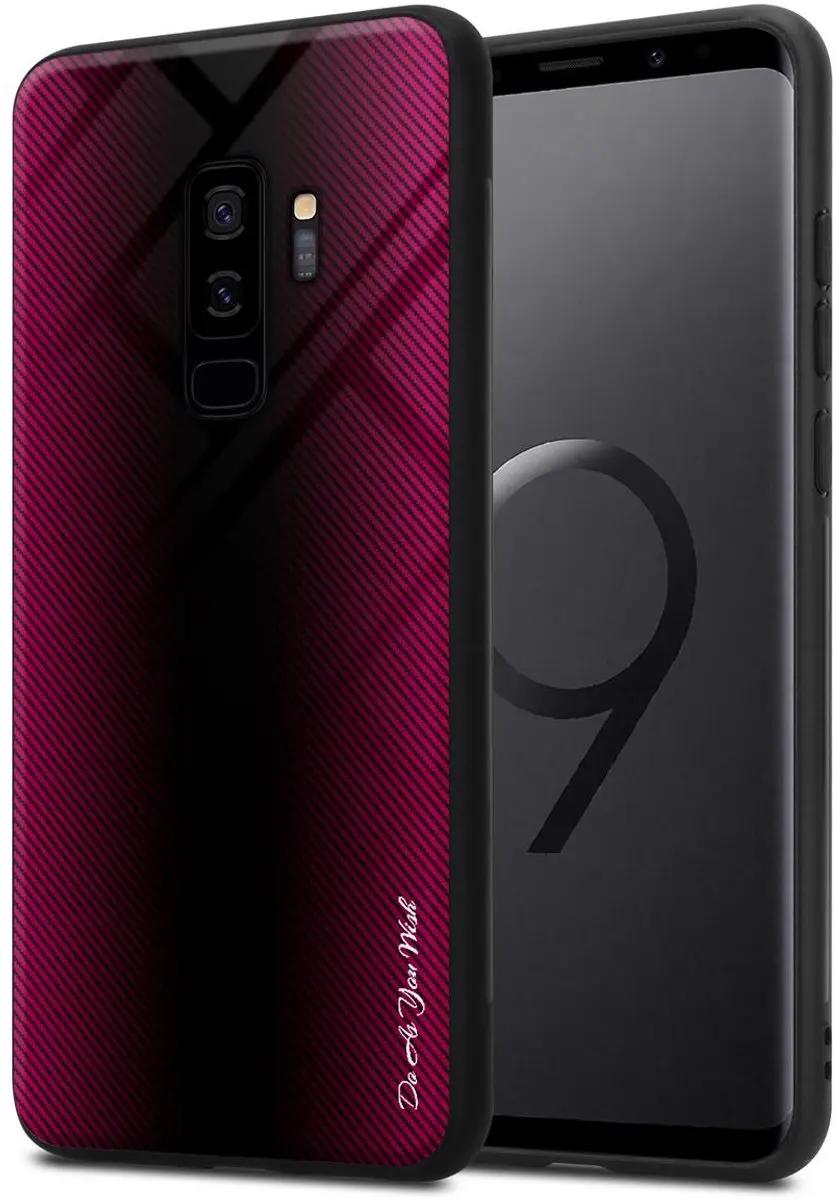 Cadorabo Hoesje geschikt voor Samsung Galaxy S9 PLUS in PAARS ROZE