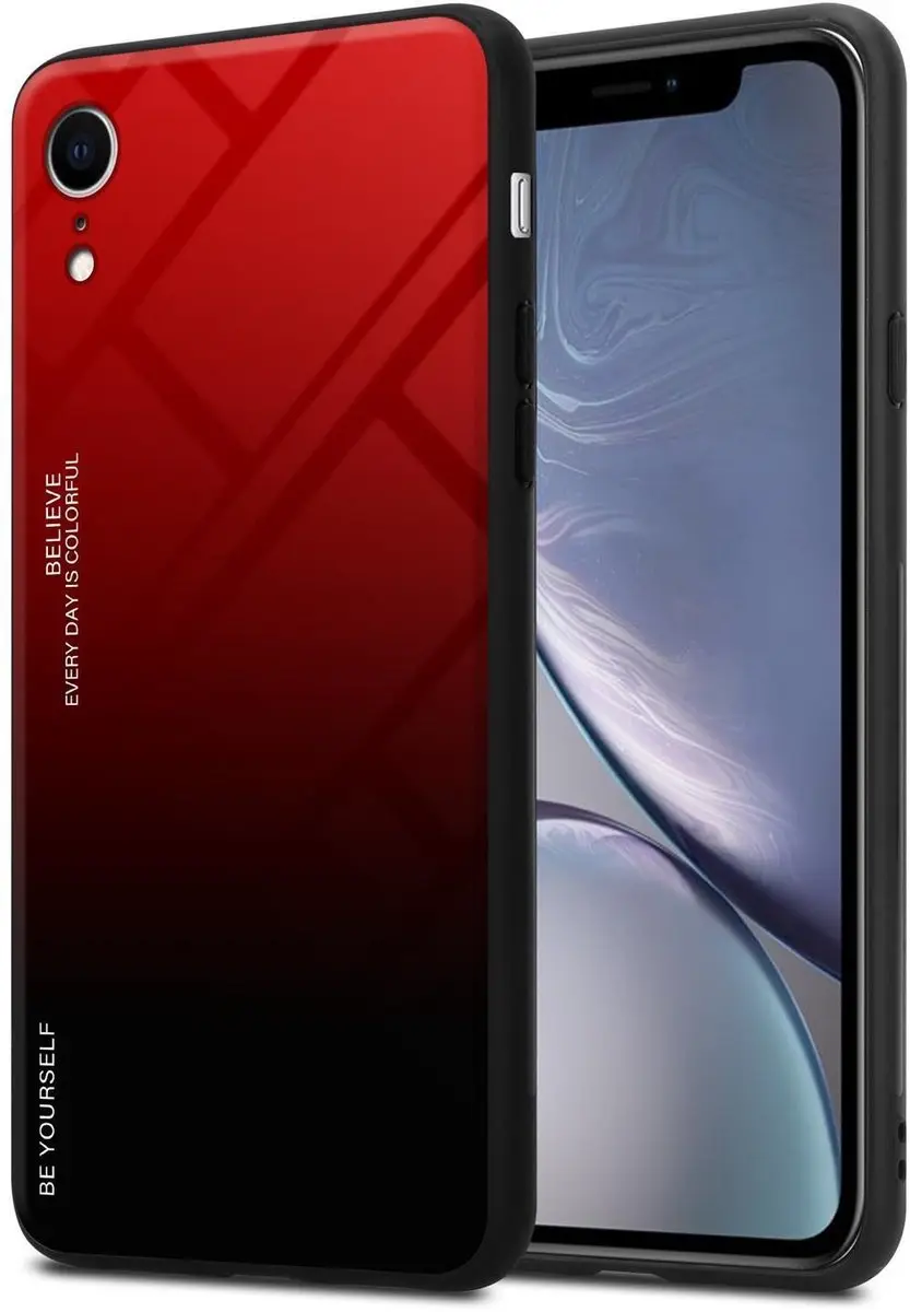 Cadorabo Hoesje geschikt voor Apple iPhone XR in ROOD