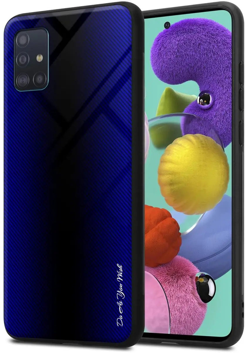 Cadorabo Hoesje geschikt voor Samsung Galaxy A51 4G / M40s in KOBALT PAARS
