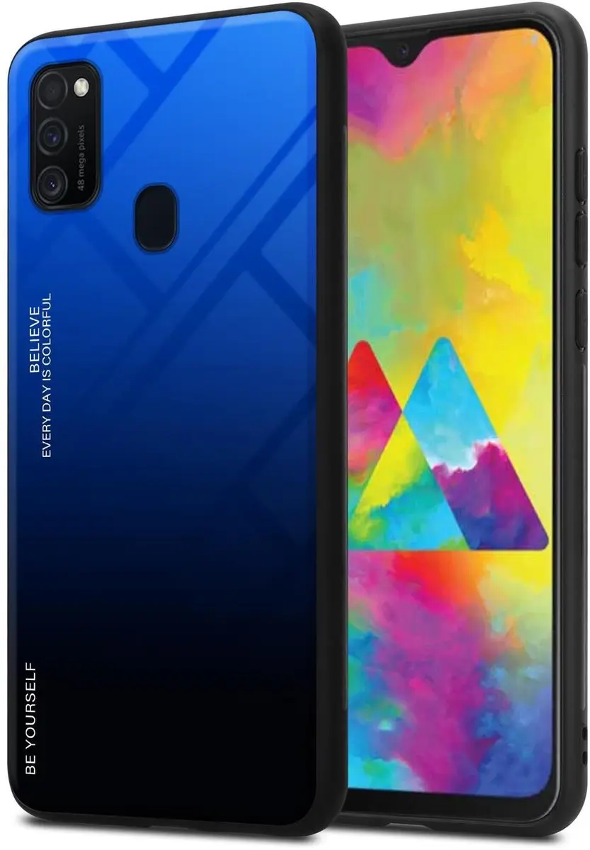 Cadorabo Hoesje geschikt voor Samsung Galaxy M21 / M30s in BLAUW