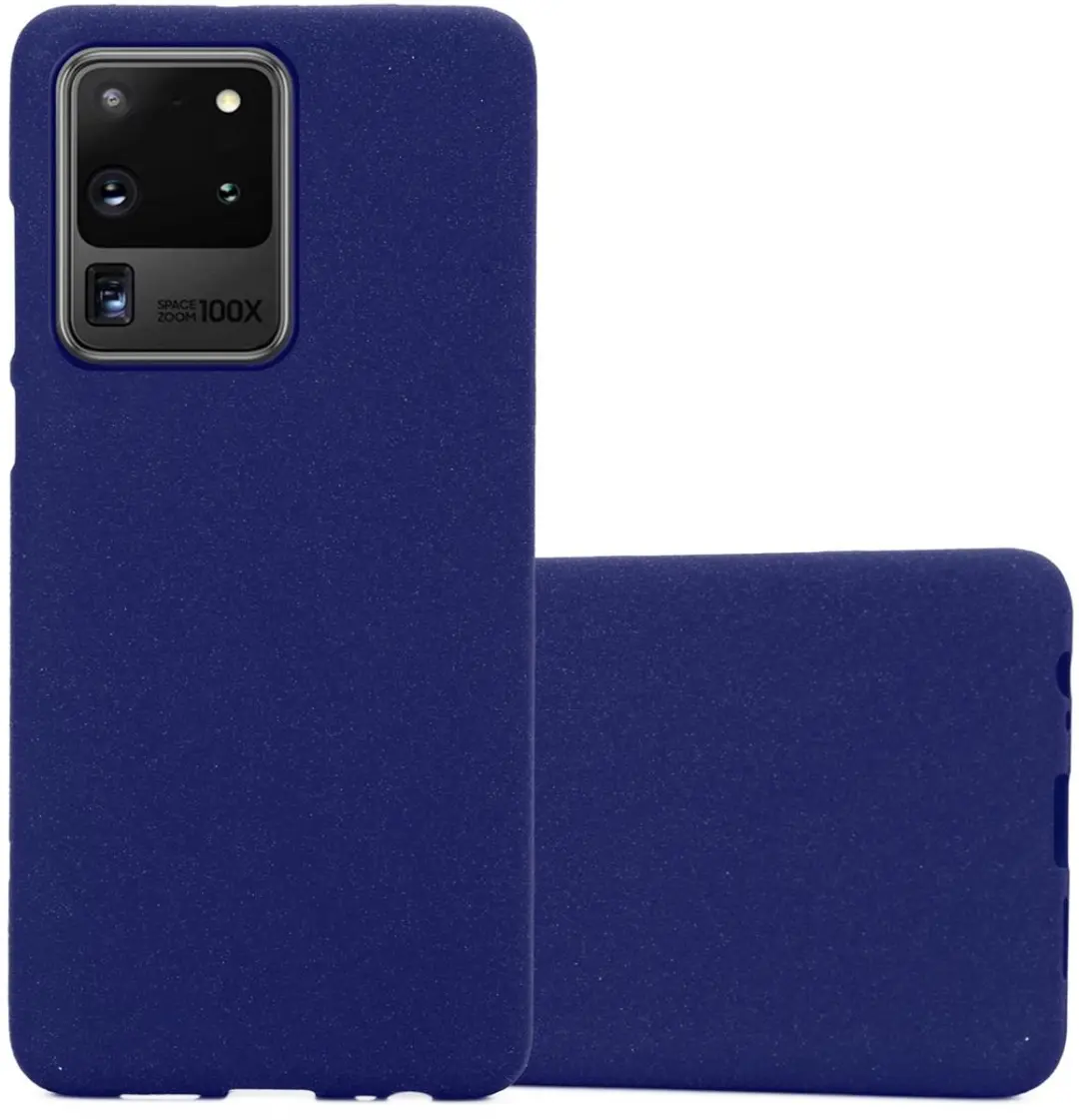 Cadorabo Hoesje geschikt voor Samsung Galaxy S20 ULTRA in FROST DONKER BLAUW