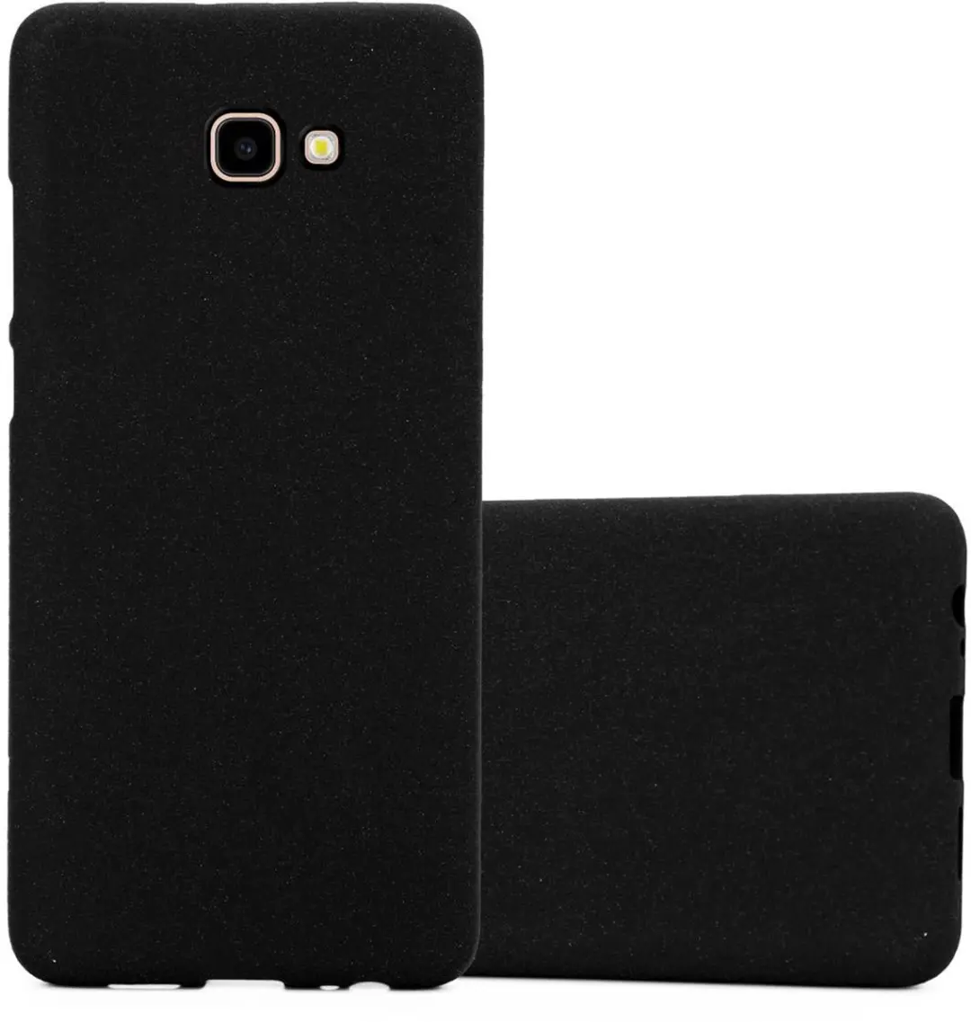 Cadorabo Hoesje geschikt voor Samsung Galaxy J4 PLUS in FROST ZWART