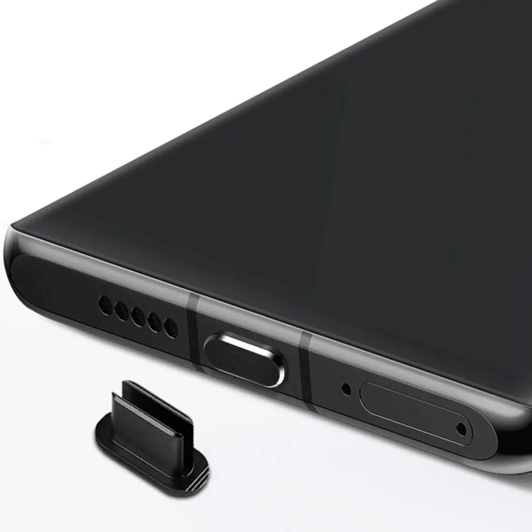 Cadorabo Beschermkap geschikt voor USB C in ZWART