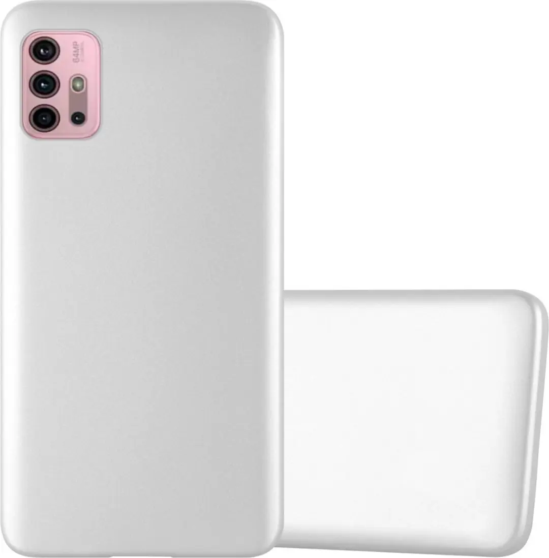 Cadorabo Hoesje geschikt voor Motorola MOTO G10 / G30 in METALLIC ZILVER
